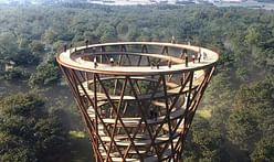 Check out Effekt's Camp Adventure Forest Tower, Denmark's answer to NYC's Vessel