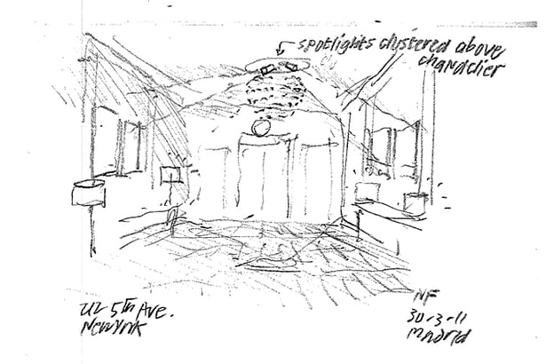 Sketch of Lobby Design - Norman Foster