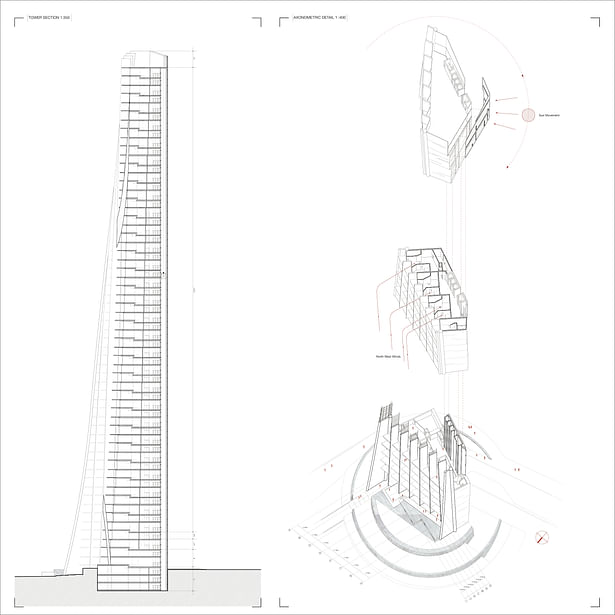 Section & Exploded Axonometric