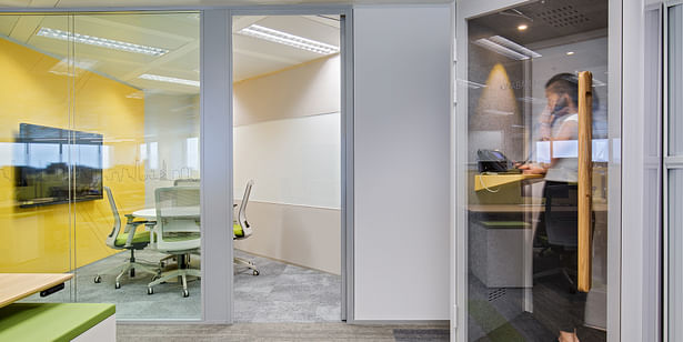 Modern office space interior design by Space Matrix