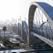Architect Michael Maltzan will discuss his work April 4. Pictured is the 3,500-foot-long Sixth Street Viaduct in Los Angeles, which Maltzan’s firm completed in 2022. (Photo: Iwan Baan, courtesy of Michael Maltzan Architecture)