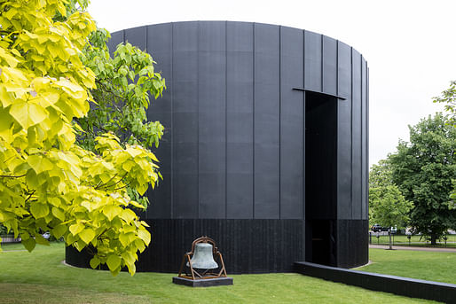 Theaster Gates' 2022 design for the Serpentine Pavilion in London. Image: Iwaan Baan, courtesy Serpentine Galleries.