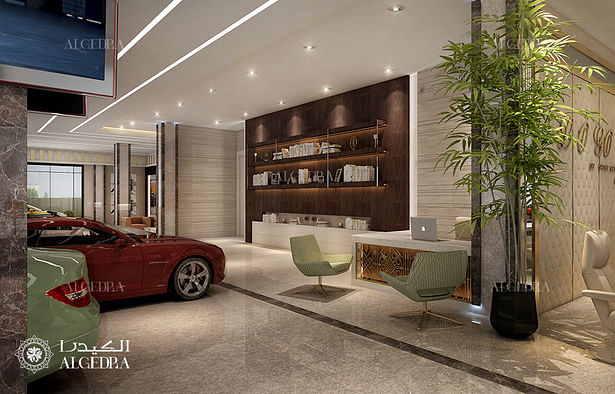 Car salon interior design in Dubai 