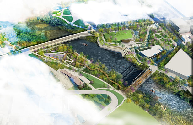 Promenade Park Aerial (rendering by BatesForum)