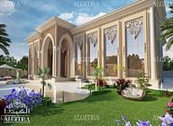 Luxury villa exterior design 