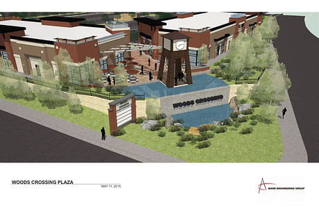 Working on Woods Crossing Plaza Design