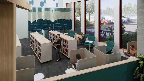 Flathead County ImagineIF Bigfork Library (Rendering: Cushing Terrell) 