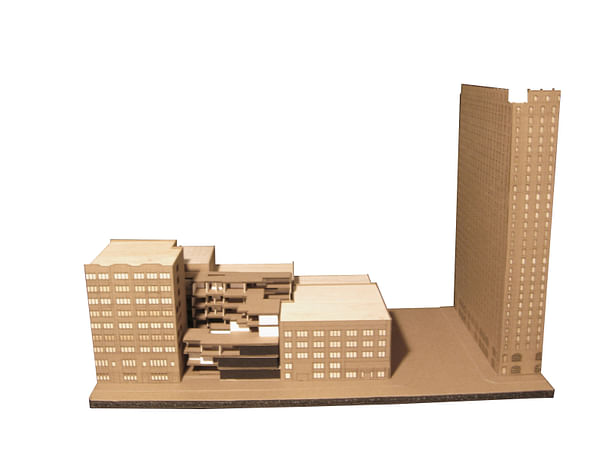 model of building within its initial context