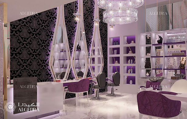 Beauty salon interior decoration 