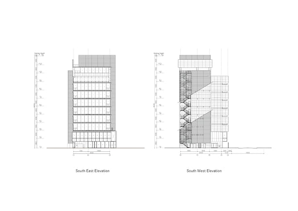 South East & South West Elevations Image Credit: Nikken Sekkei Ltd