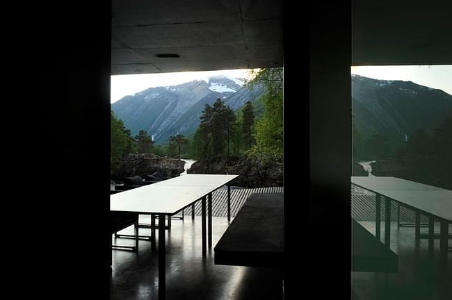 View from interior to the mountains (photo credit Knut Bry)