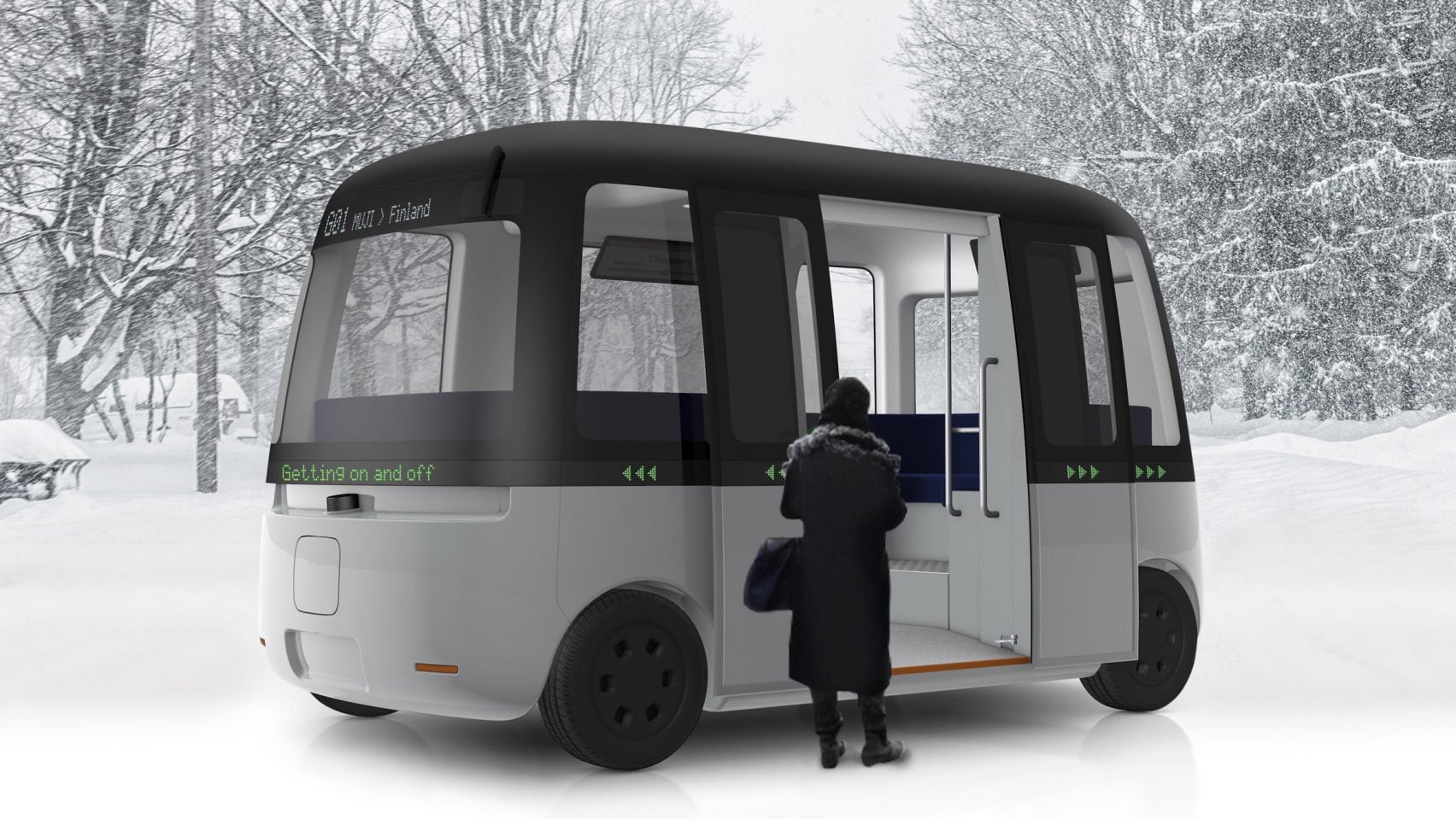 Muji designs autonomous shuttle bus uniquely fit for all weather ...