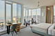 Interior view of the penthouse unit designed by Jeff Jeffers. Photography courtesy of Bruce Damonte.