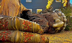 A Massachusetts architect is drawing crowds with impressive Halloween installations in his driveway