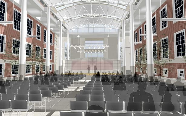 The Forum at Queens Borough Hall Interior Perspective Theater