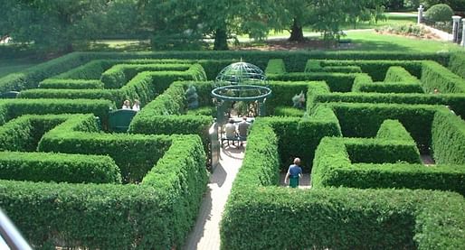 The maze at the Missouri Botanical Garden in St. Louis. Image via nextcity.org.