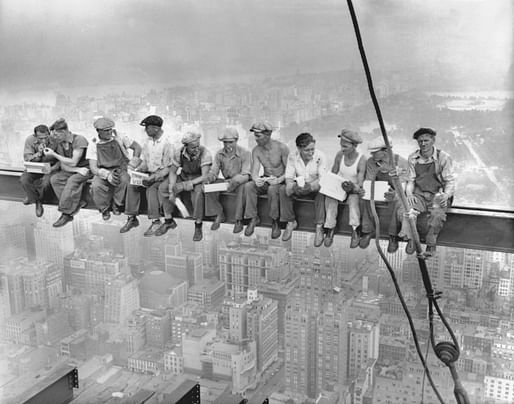'Lunch on top of a skycraper' Image © Courtesy of Corbis images