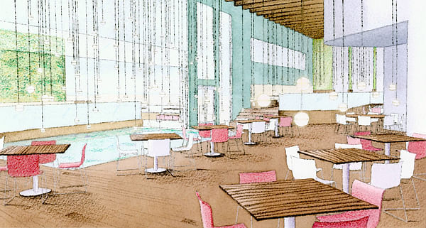 Firefly Restaurant (Summer) rendering.