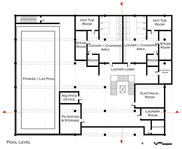 Basement Plan: Pool Level