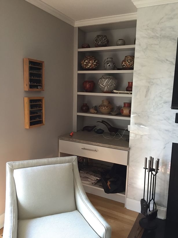 SEASIDE CONDO -Infill display cabinetry