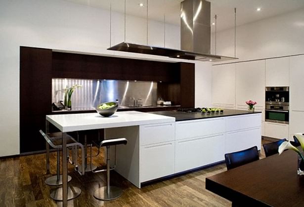 Kitchen design - selection of materials - furnitures-colors