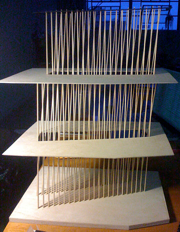 Stair detail model side