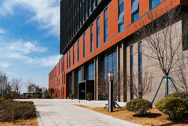 Grey and Red Clay Cladding System