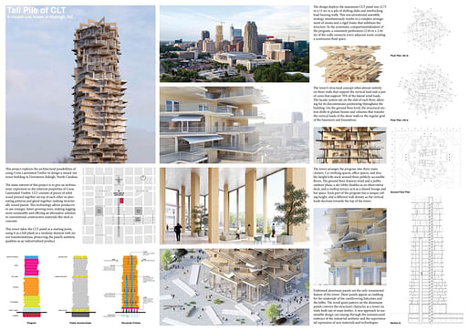 2nd Prize Winner: Tall Pile Of CLT by Edgar Rodriguez (Mexico). Image courtesy Buildner