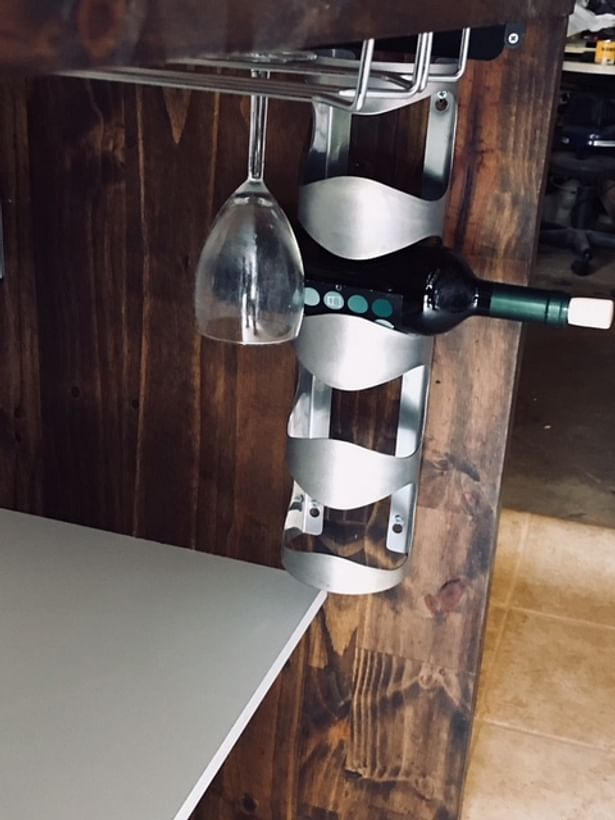 12 wine glass wire hanger 4 Wine bottle holder