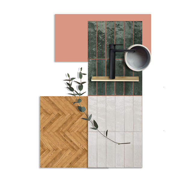 Powder Room Material Palette alepreda architecture