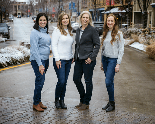 Left to Right: Sarah Joos, Anita Lanning, Jean Underwood, Jenny Fuqua, Image Credit: Jacque Austin Photography, http://www.photobyjacque.com/