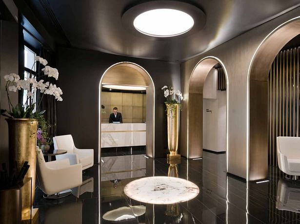 Pantheon Iconic Hotel Rome. Interior Design Studio Marco Piva, Photo Credit Andrea Martiradonna