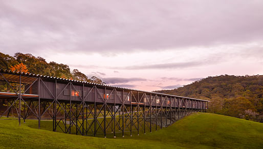 The new Bridge for Creative Learning at Bundanon Art Museum. Photo by Zan Wimberley.