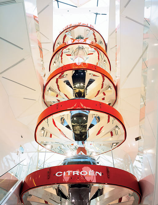 “C42” Citröen flagship showroom in Paris, France, 2007. Photo: Philippe Ruault.