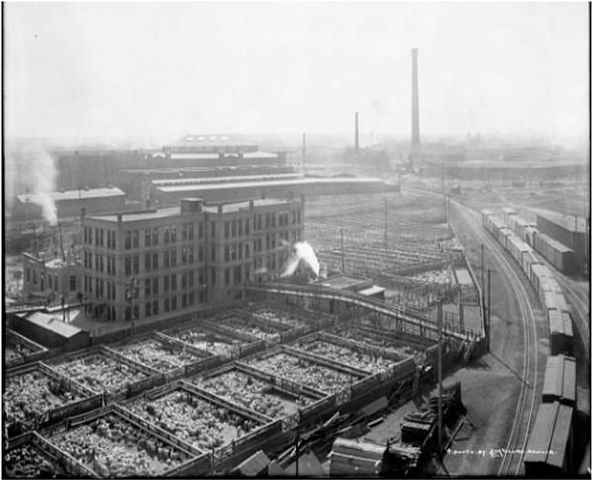 Livestock Exchange circa 1900; Source: Denver Public Library