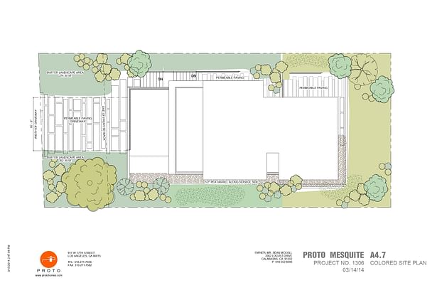 Colored site plan