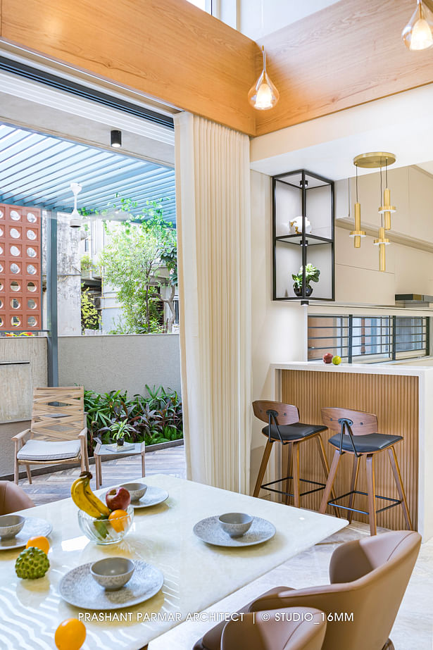 Double-Height Dining Area