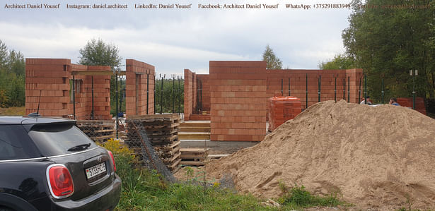 building brick walls- north