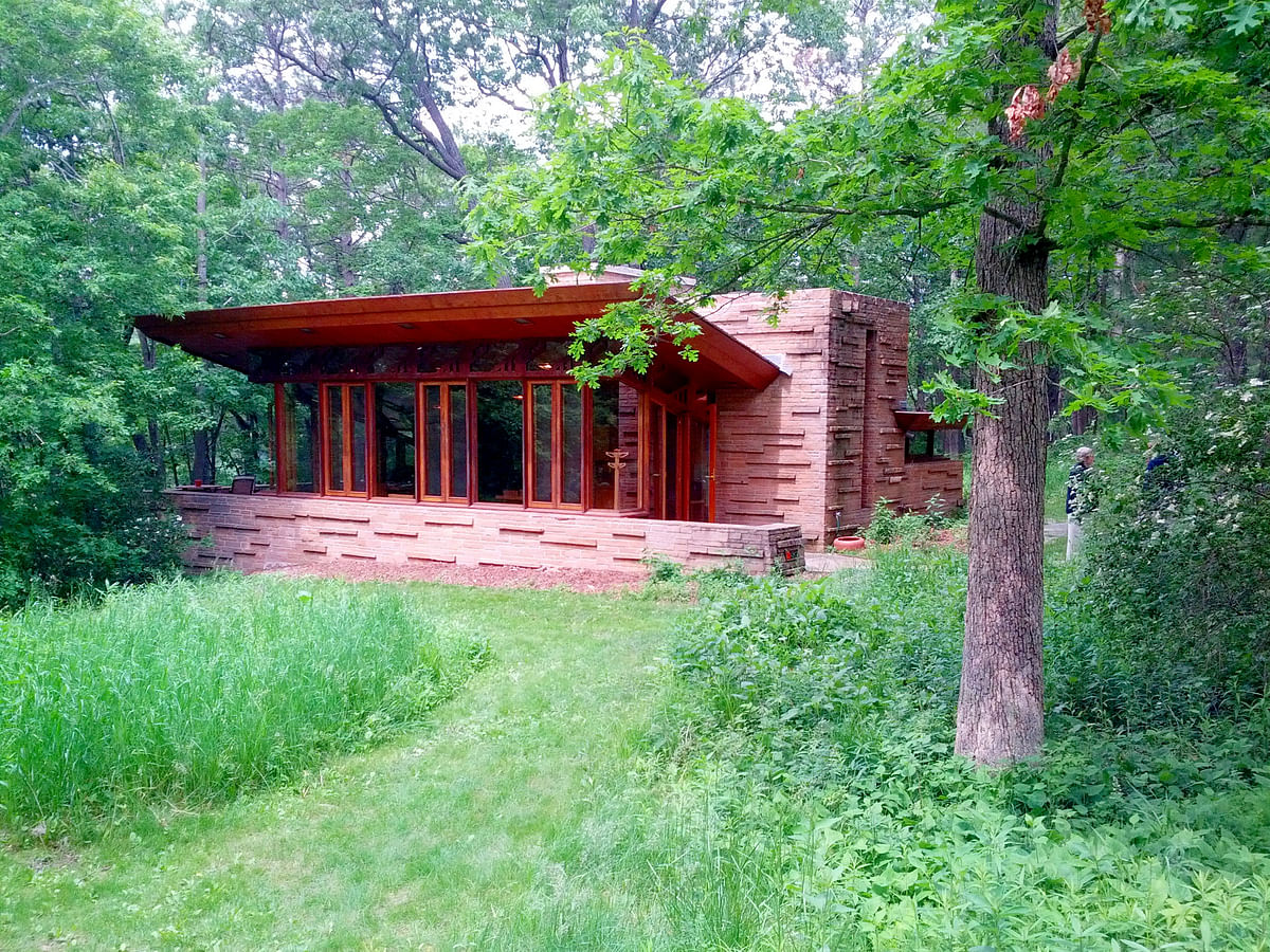 Frank Lloyd Wright's smallest residential design is available to rent in Wisconsin