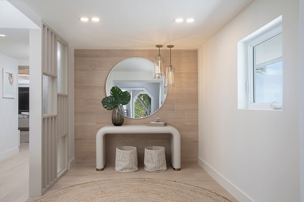 Entry Foyer Design - Contemporary Coastal Florida Keys Home by DKOR Interiors