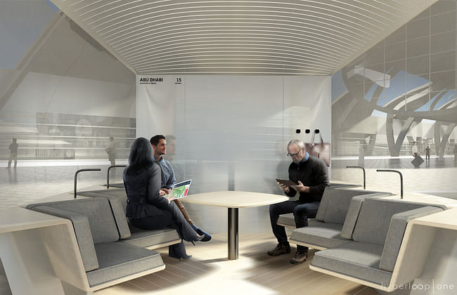 Pod design for Hyperloop One's Dubai proposal, courtesy of Hyperloop One.