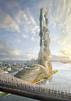 Futuristic tower proposed for Roosevelt Island is 2,400 feet and covered in 10,000+ plants