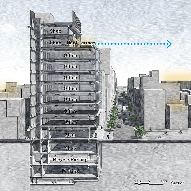 Diagram_Section Image Credit: Nikken Sekkei Ltd