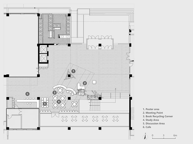 Plan of Northern Learning Center After Renovation @FEI Architects 