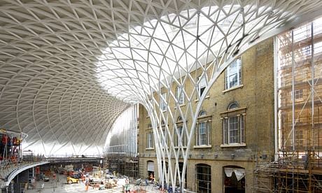 Scaling new heights ... the new concourse at King's Cross