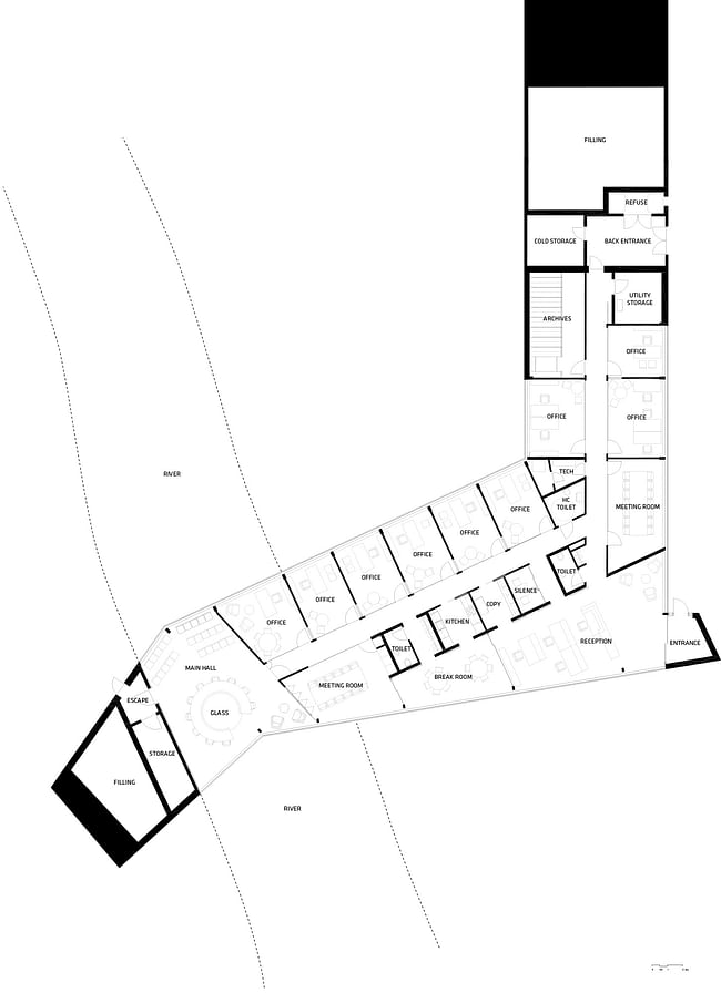 Ground floor plan. Image courtesy of Henning Larsen Architects.