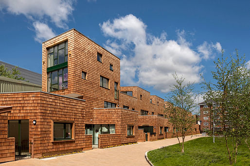 Peter Barber's Beveridge Mews estate in London won a RIBA National Award in 2013. Photo: Morley von Sternberg.