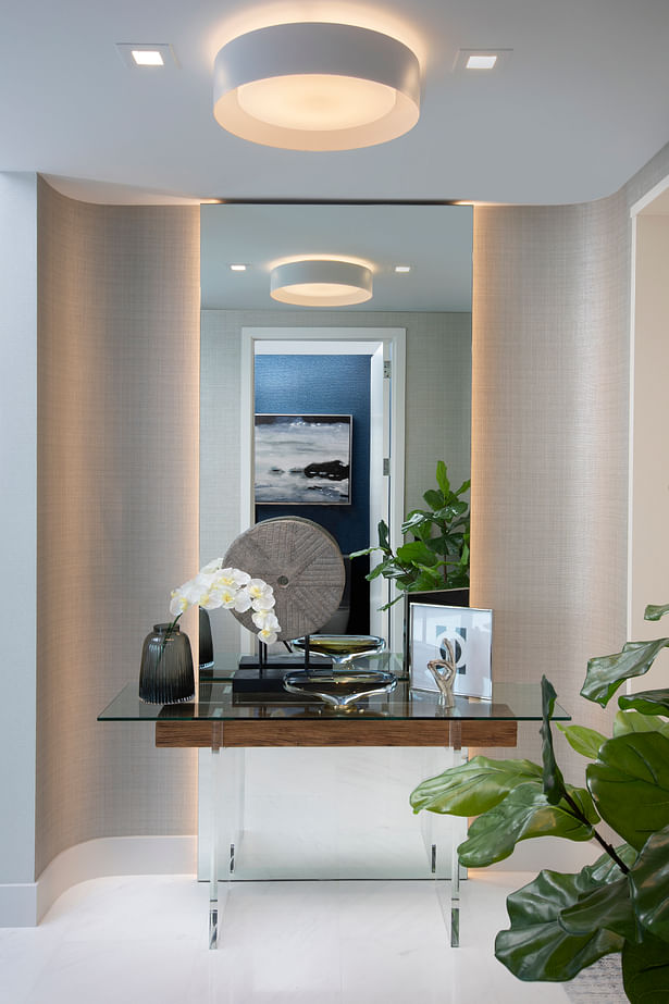 Foyer Design - Residential Interior Design in Sunny Isles Beach, Florida