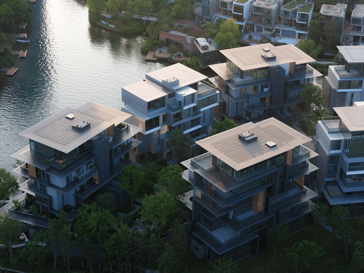 Chengdu Luxelakes Blackstone Island: Vertical Five-Unit Villas | line+ ...