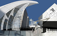 Richard Meier's Jubilee Church CAD Collage